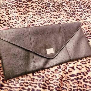 Beckham fragrances ostritch envelope clutch